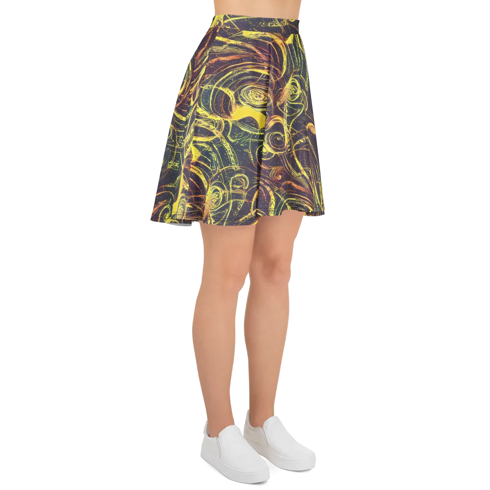 Lunar Riptide on Skater Skirt — Right