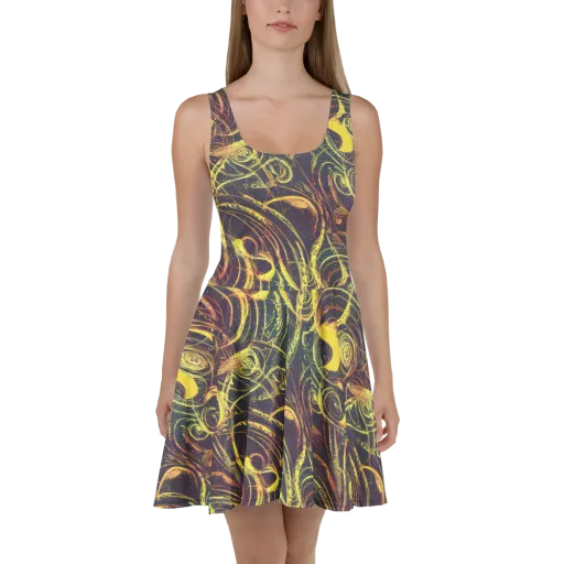 Lunar Riptide on a Skater Dress