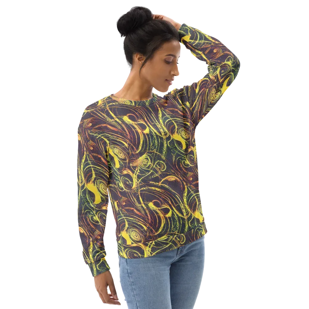Lunar Riptide on Sweatshirt — Right Front