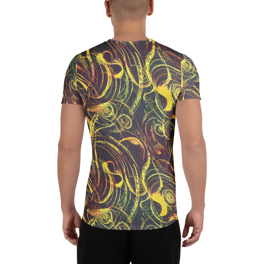 Lunar Riptide on Men's Athletic T-Shirt — Back