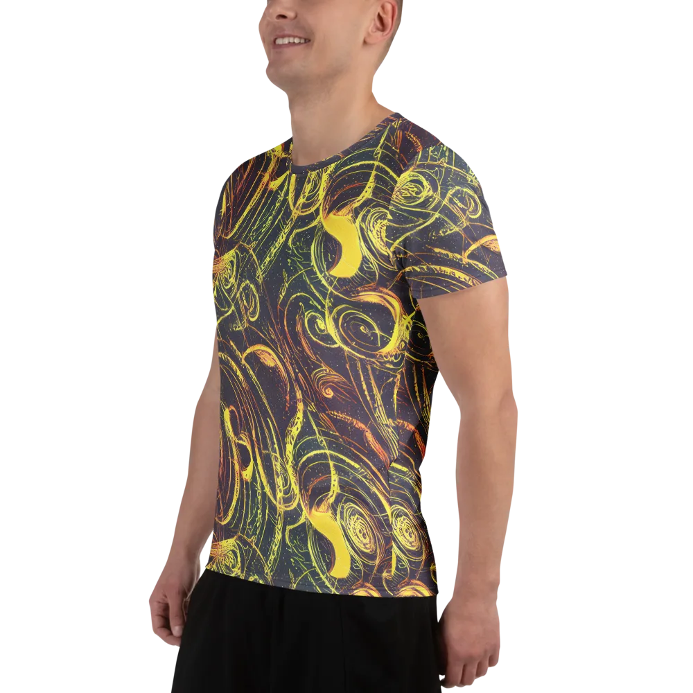 Lunar Riptide on Men's Athletic T-Shirt — Left