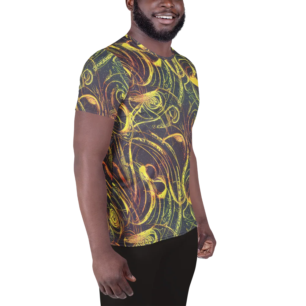 Lunar Riptide on Men's Athletic T-Shirt — Right