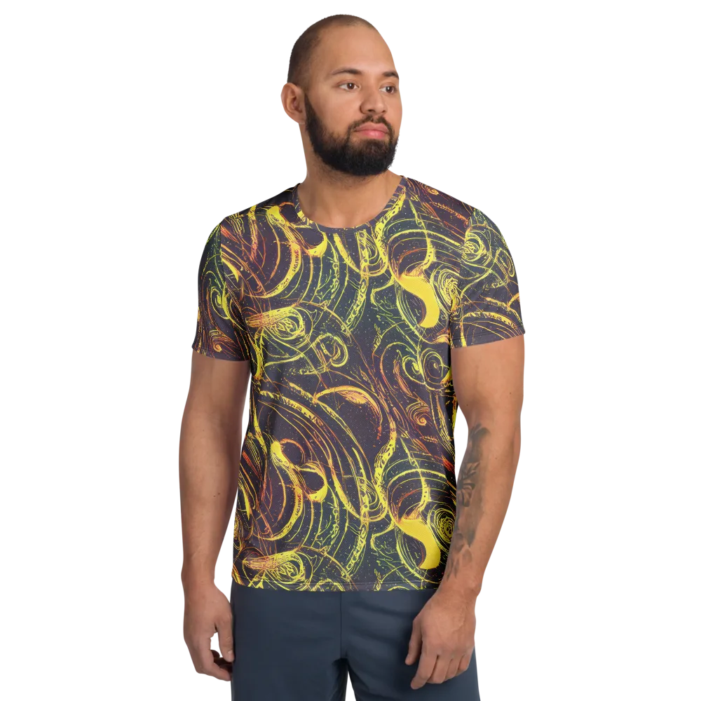 Lunar Riptide on Men's Athletic T-Shirt — Front