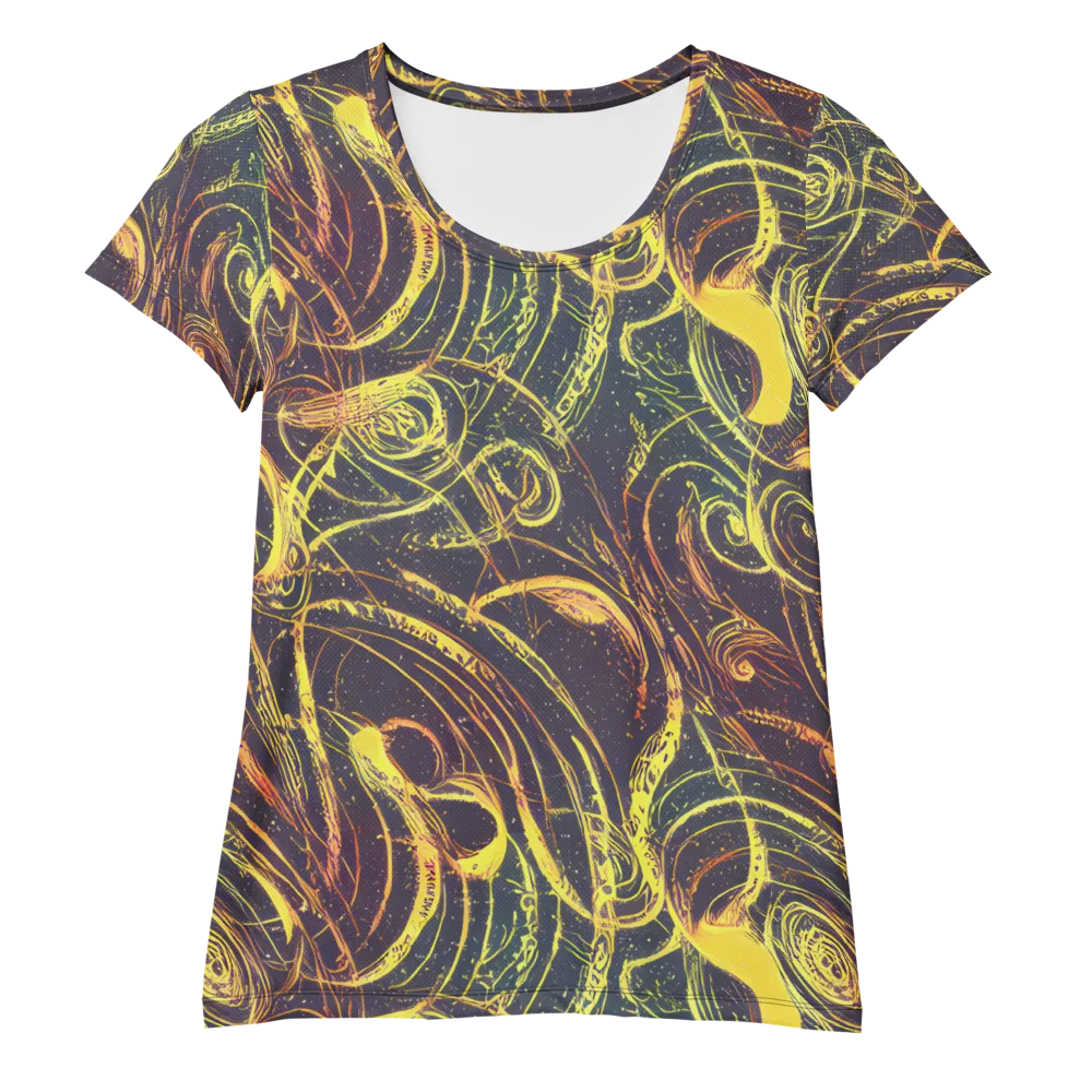 Lunar Riptide on Women's Athletic T-Shirt — Front