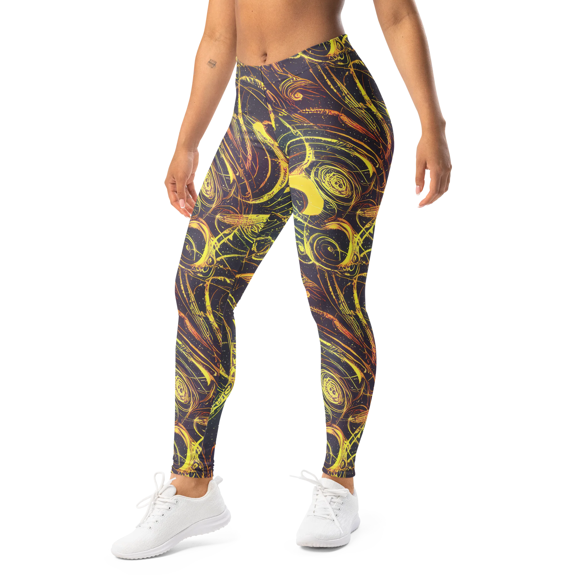 Lunar Riptide on Leggings — Left Front
