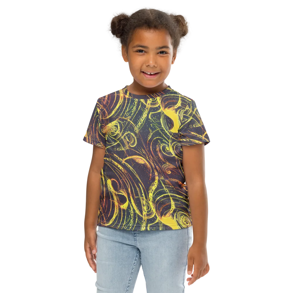 Lunar Riptide on Kids Crew Neck T-Shirt — Front