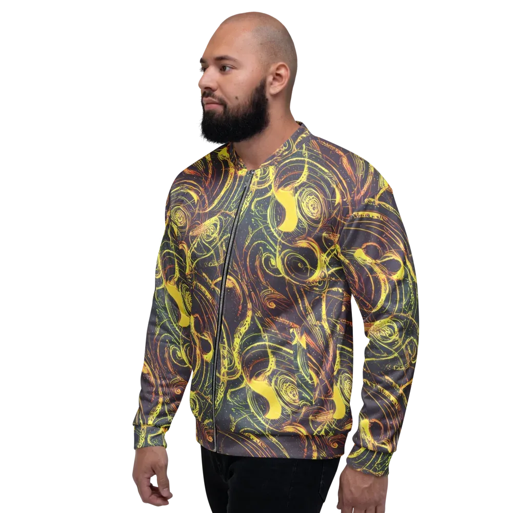 Lunar Riptide on Bomber Jacket — Left