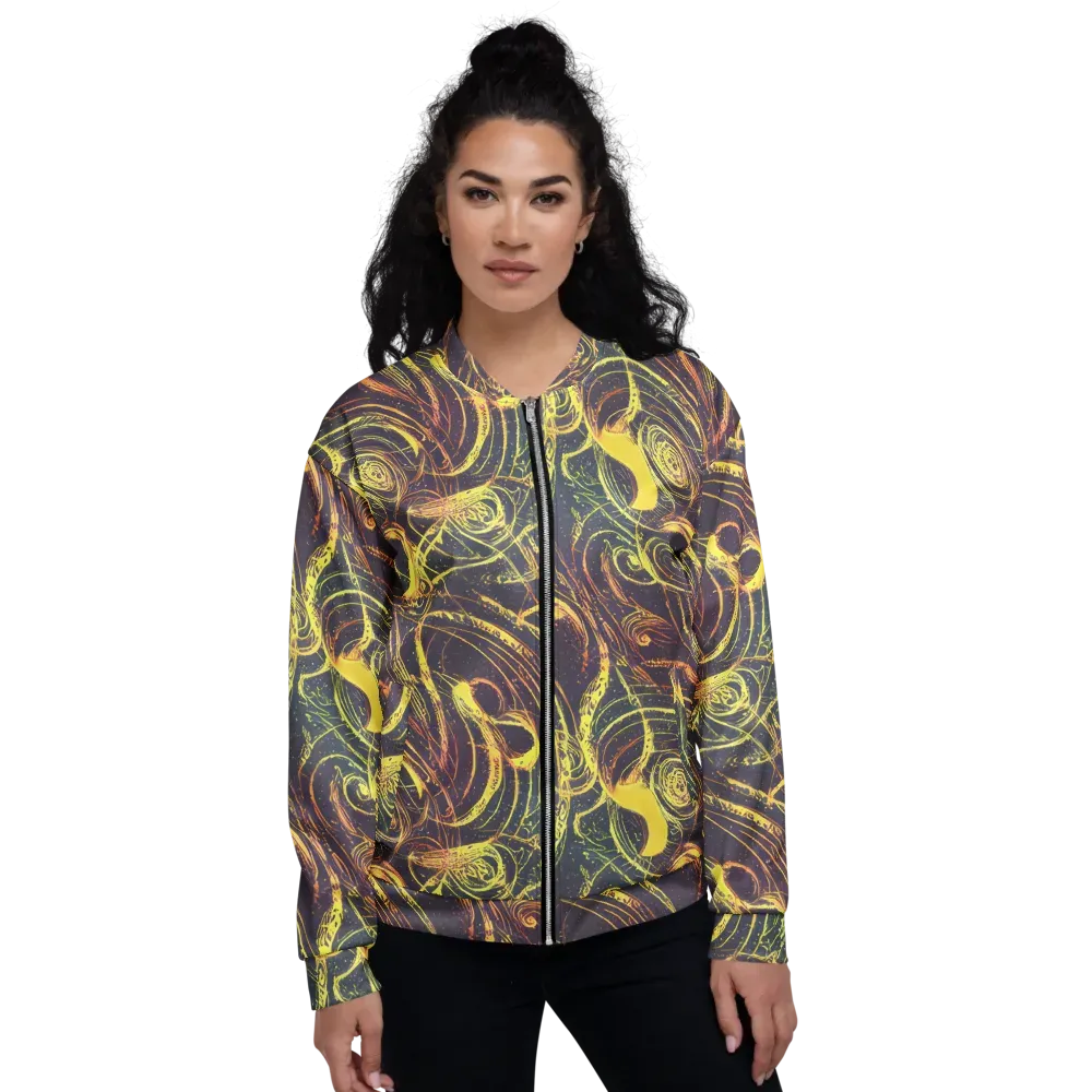 Lunar Riptide on Bomber Jacket — Front
