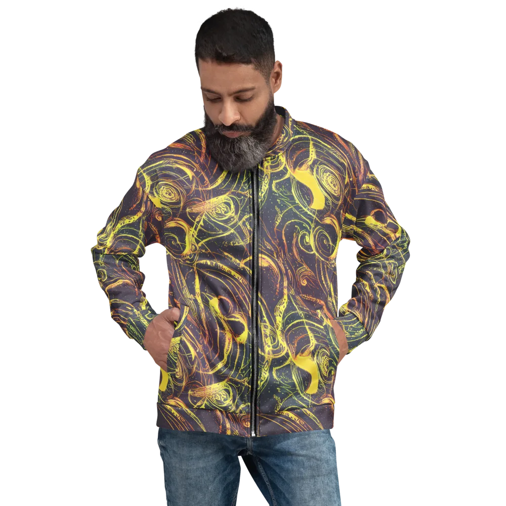 Lunar Riptide on Bomber Jacket — Front