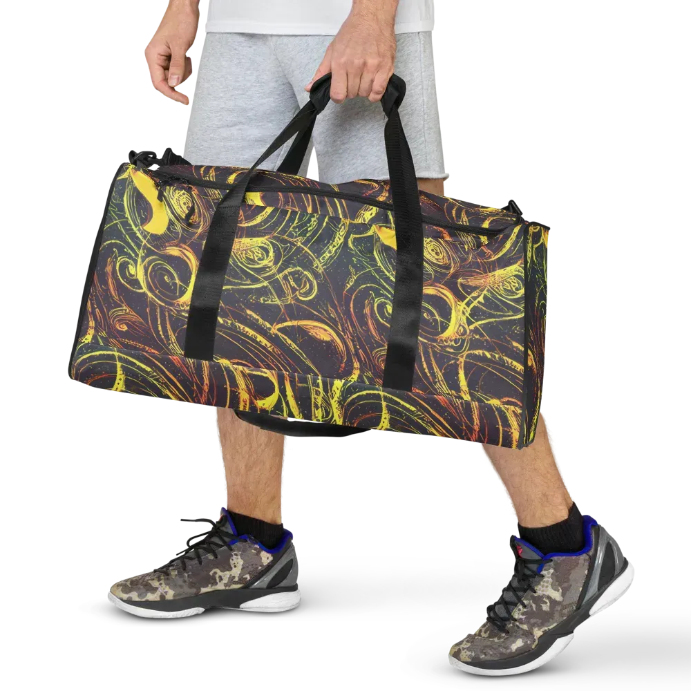 Lunar Riptide on Duffle Bag — Front