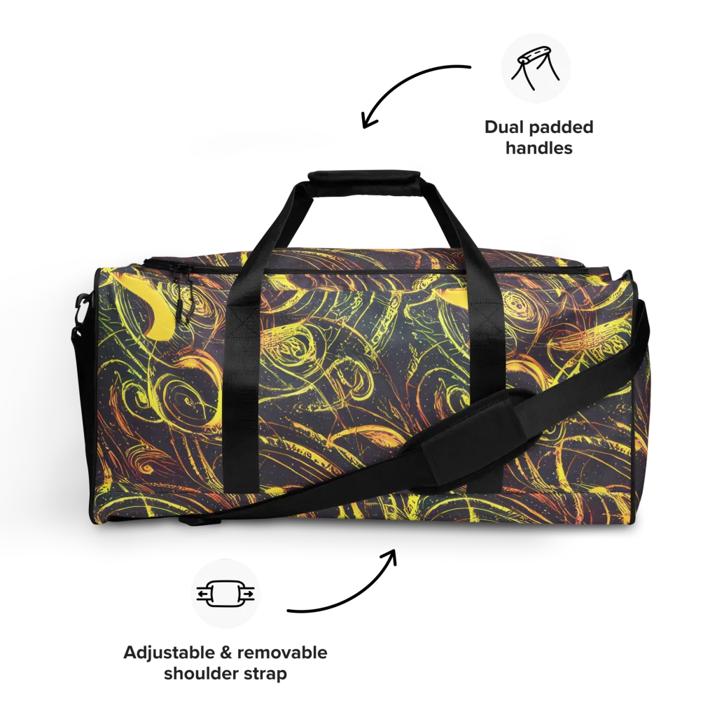 Lunar Riptide on Duffle Bag — Front