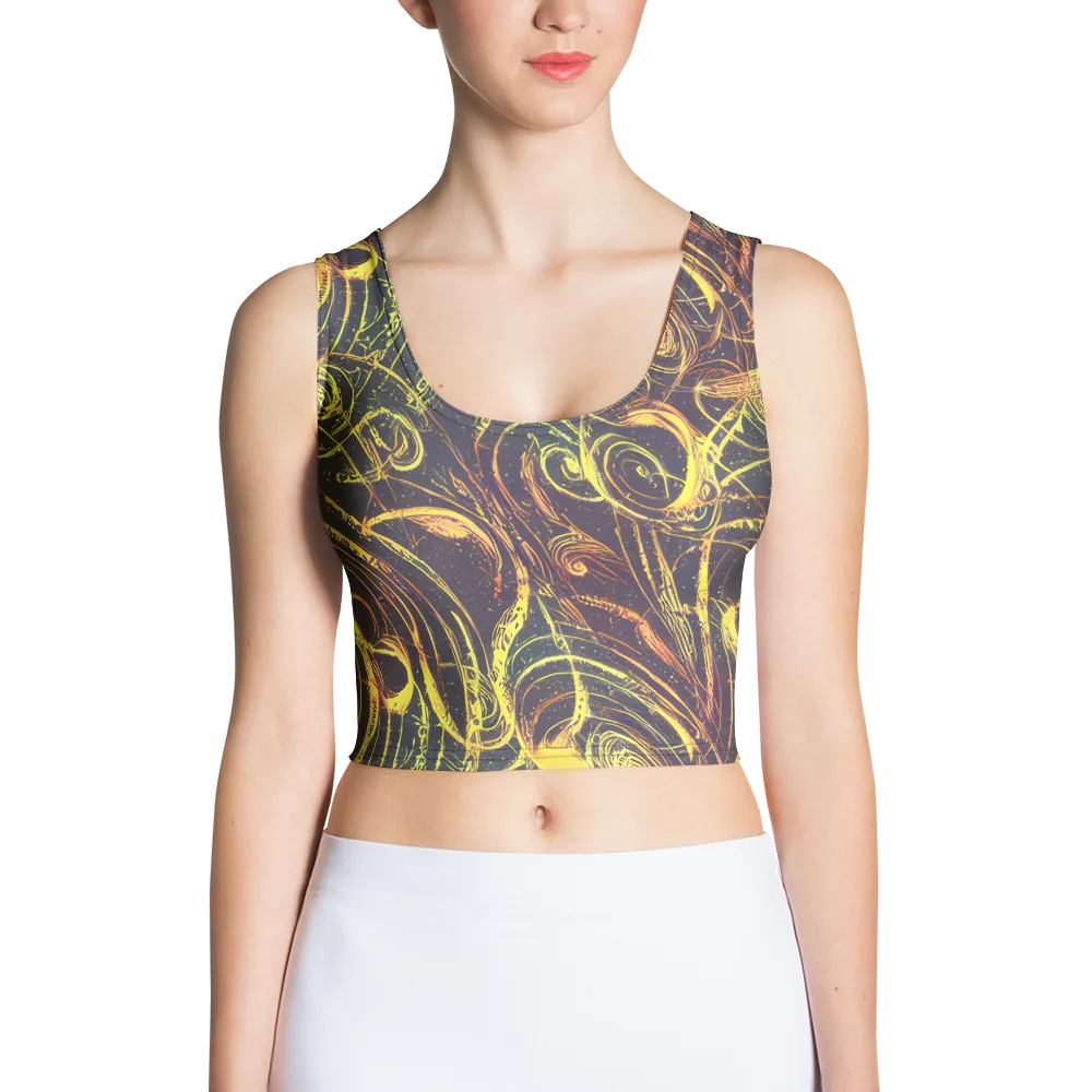 Lunar Riptide on Crop Top — Front