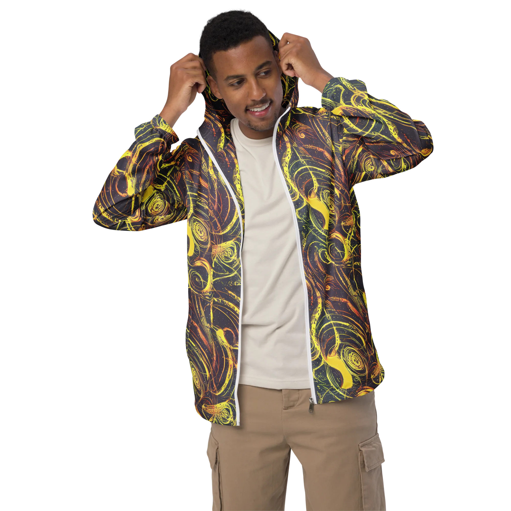 Lunar Riptide on Men's Windbreaker — Front