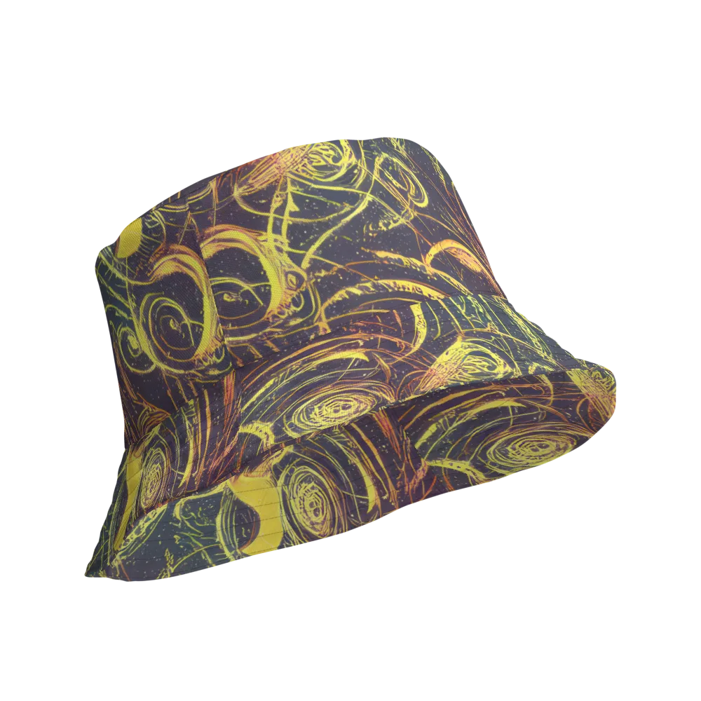 Lunar Riptide on Reversible Bucket Hat — Product details Outside