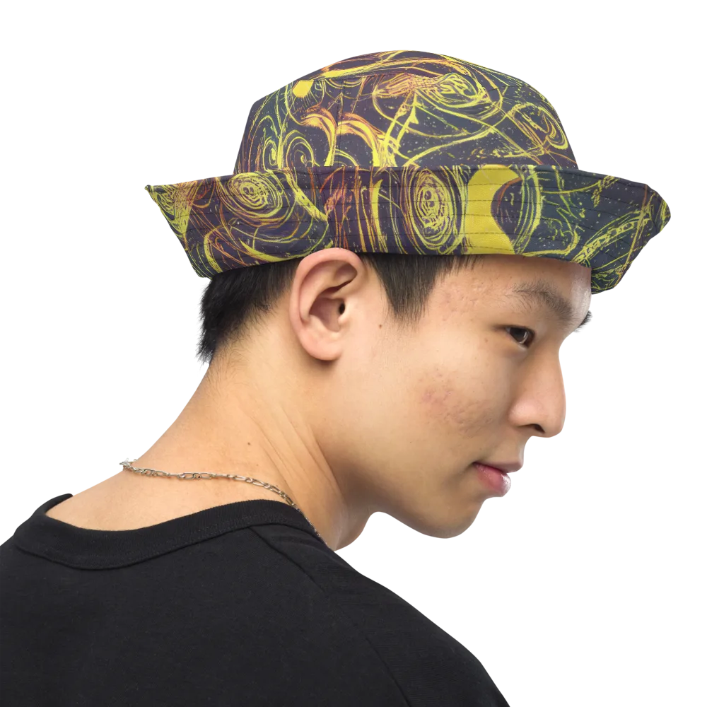 Lunar Riptide on Reversible Bucket Hat — Right Outside