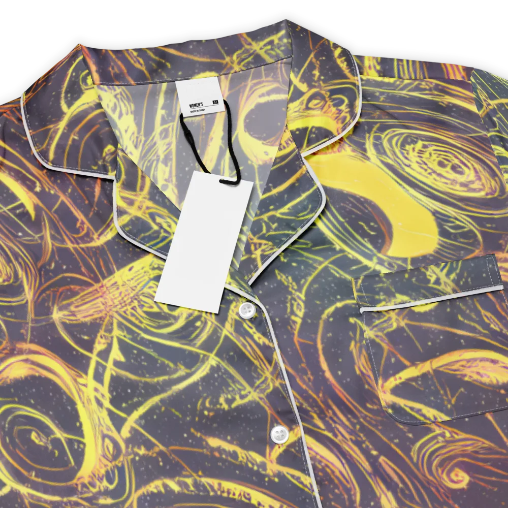 Lunar Riptide on Women's Short Sleeve Pajama Top — Product details