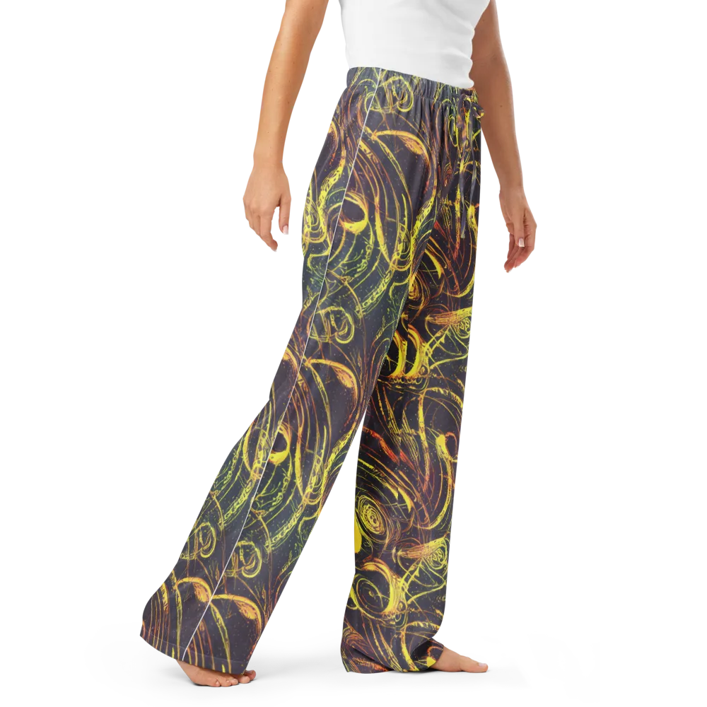 Lunar Riptide on Women's Pajama Pants — Right Front
