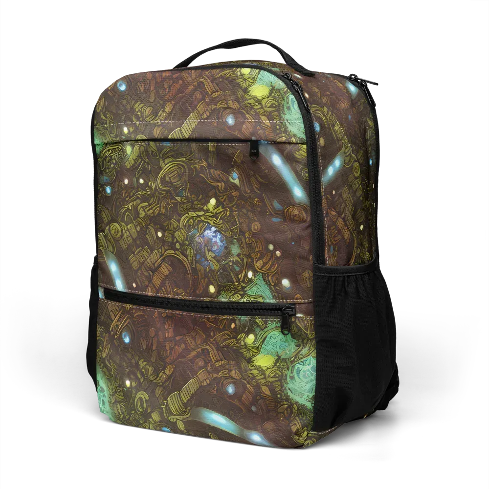 Bioluminescent Engine on Utility Backpack — Left Front