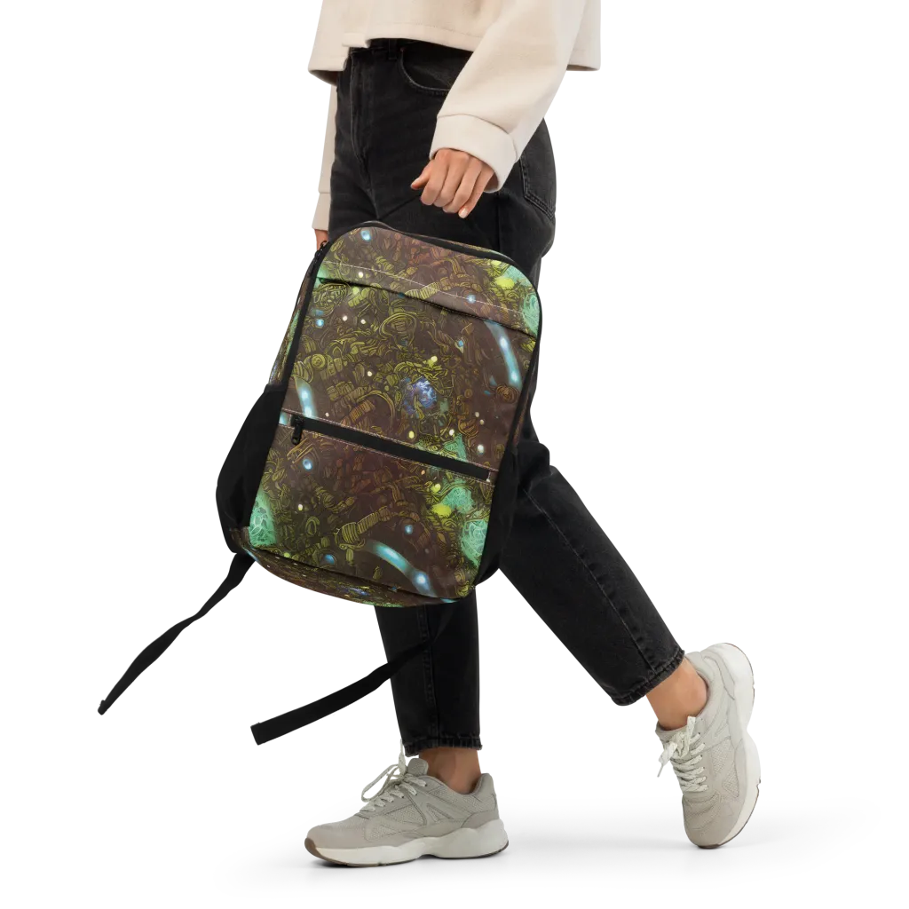 Bioluminescent Engine on Utility Backpack — Front