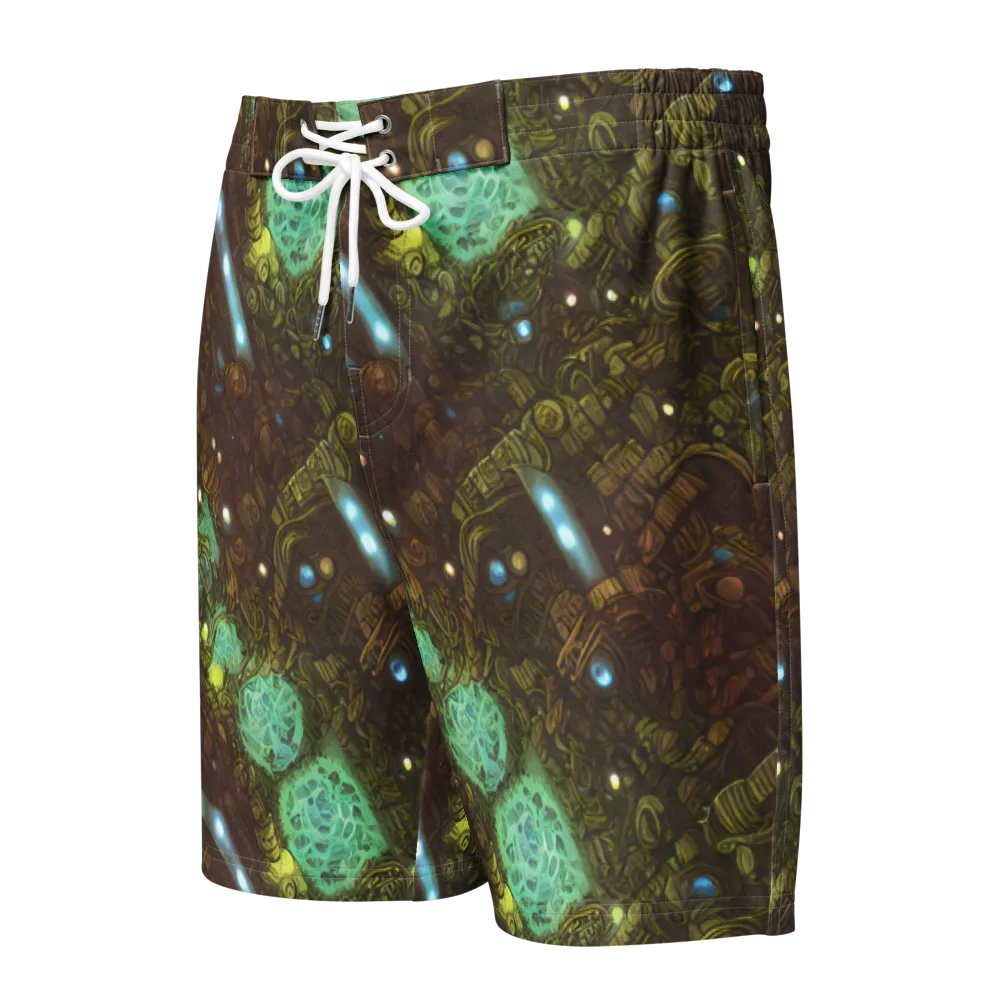 Bioluminescent Engine on Men's Board Shorts — Front