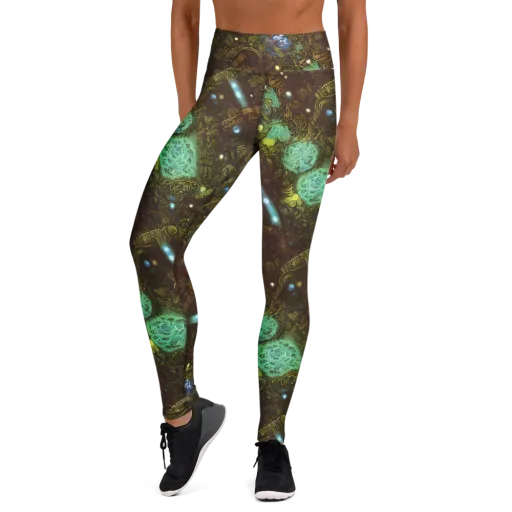 Bioluminescent Engine on a Yoga Leggings