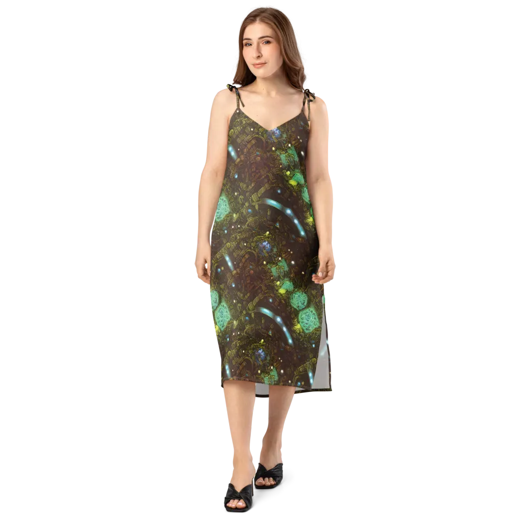 Bioluminescent Engine on Slip Dress — Front