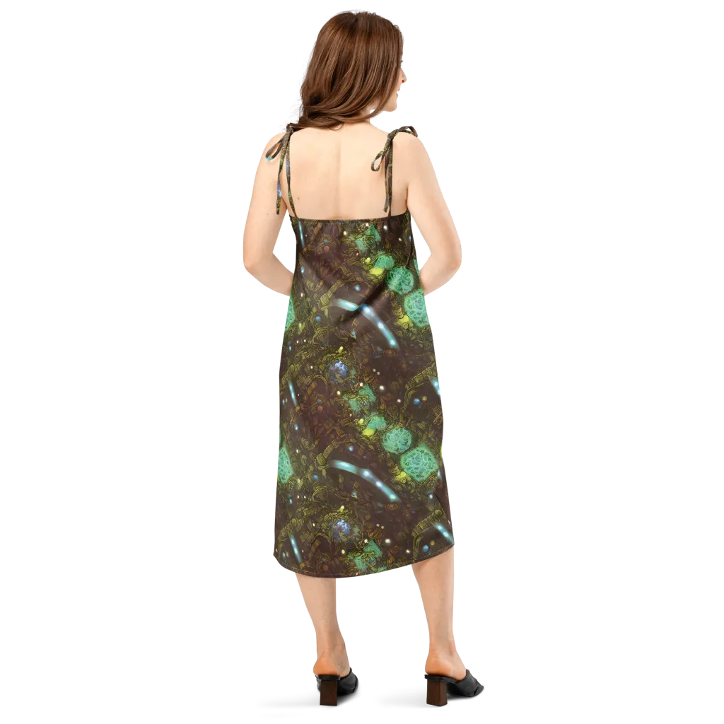 Bioluminescent Engine on Slip Dress — Back