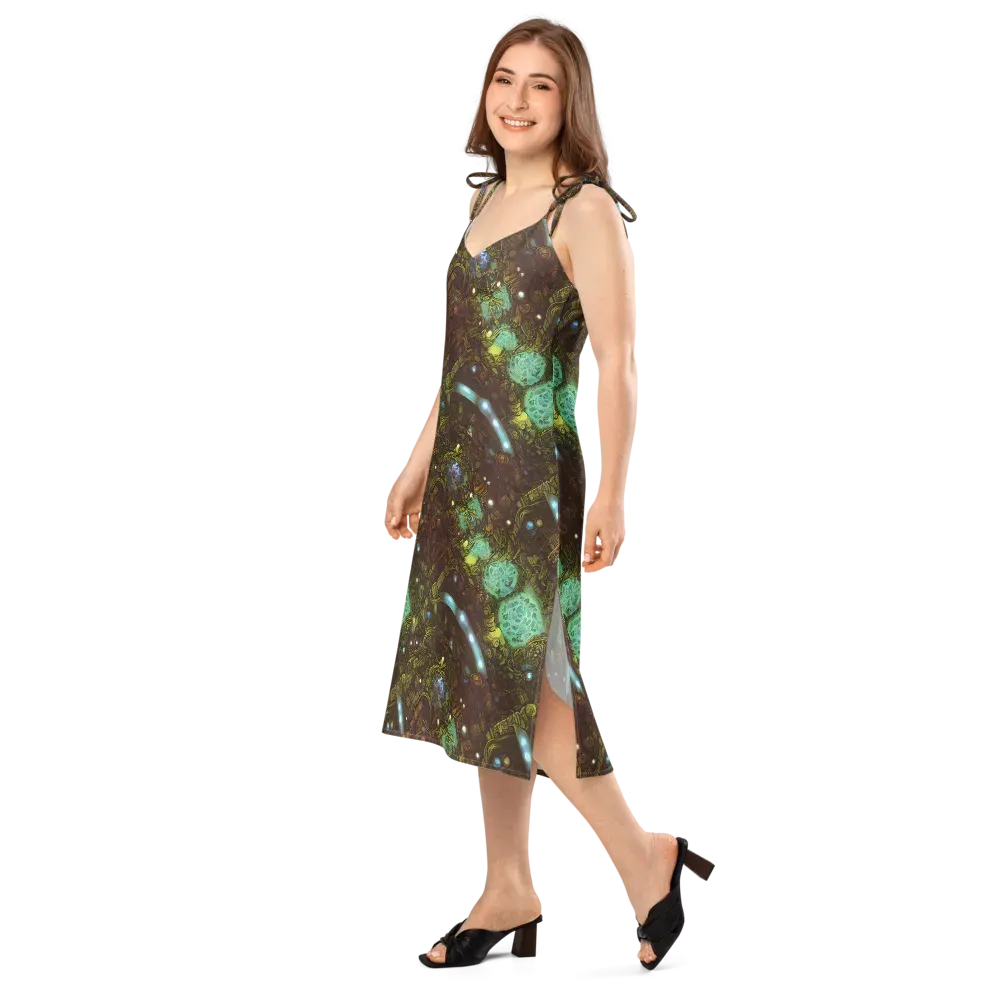 Bioluminescent Engine on Slip Dress — Left Front