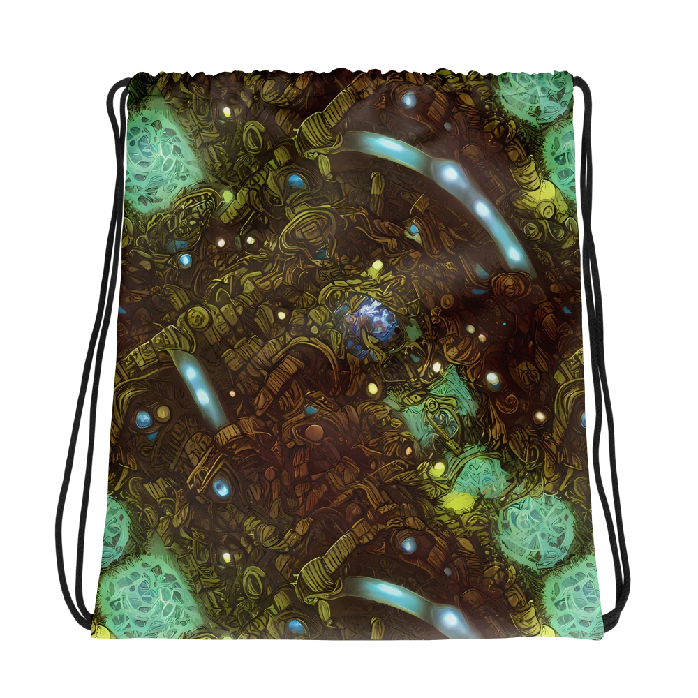 Bioluminescent Engine on Drawstring Bag — Photo