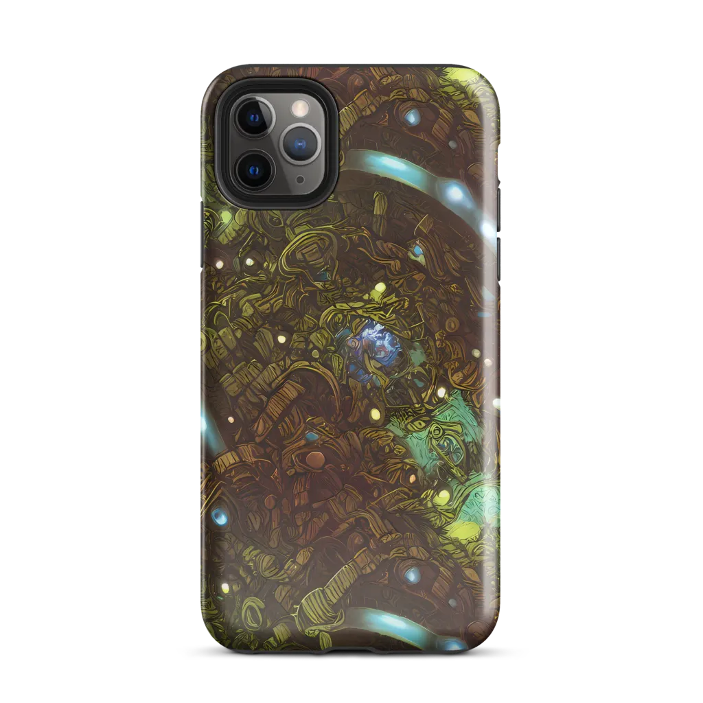 Bioluminescent Engine on Tough Case for iPhone® — Front