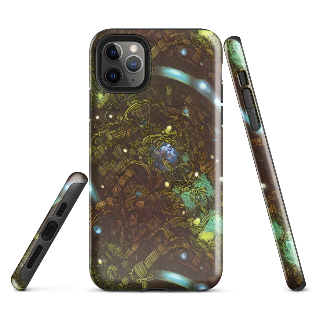 Bioluminescent Engine on Tough Case for iPhone® — Front