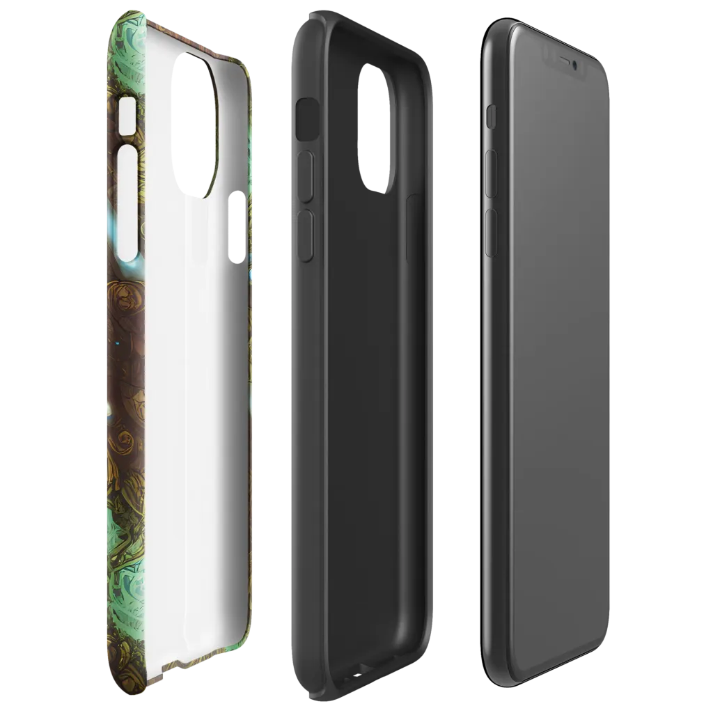 Bioluminescent Engine on Tough Case for iPhone® — Right