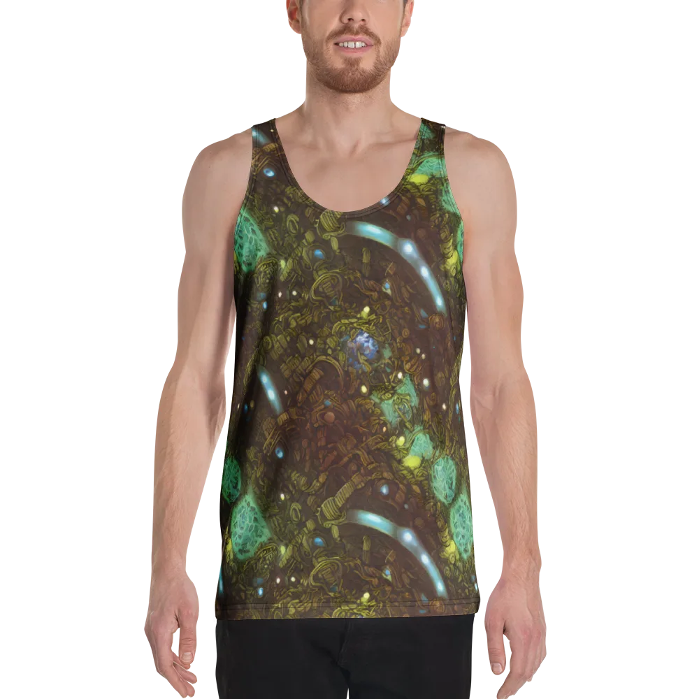 Bioluminescent Engine on Men's Tank Top — Front