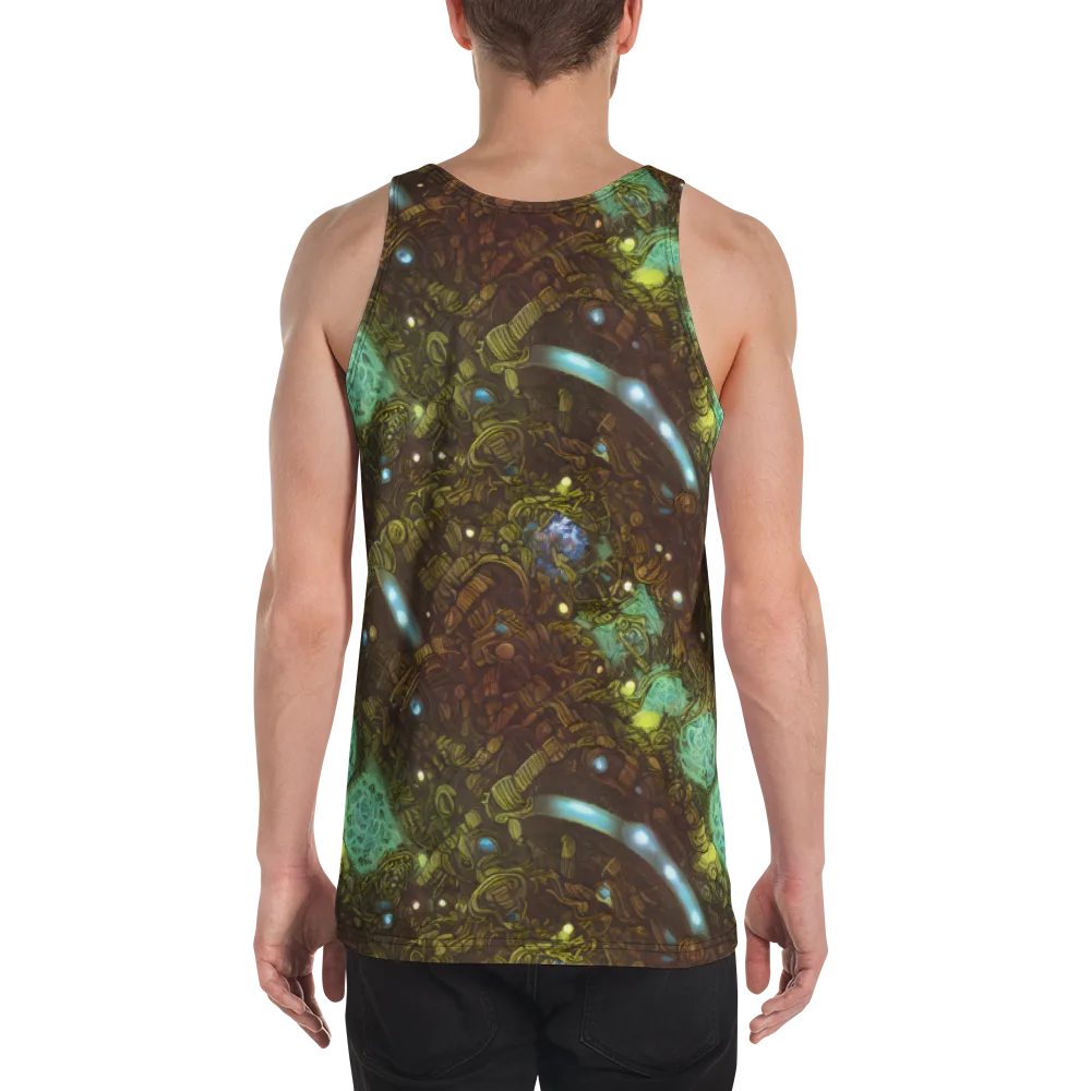 Bioluminescent Engine on Men's Tank Top — Back