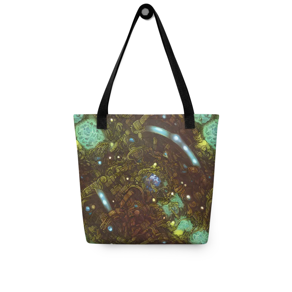 Bioluminescent Engine on Tote Bag — Front