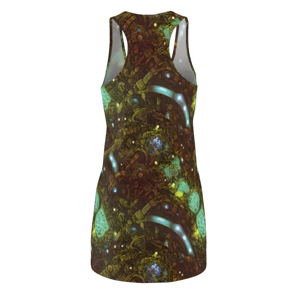 Bioluminescent Engine on Racerback Dress — Back