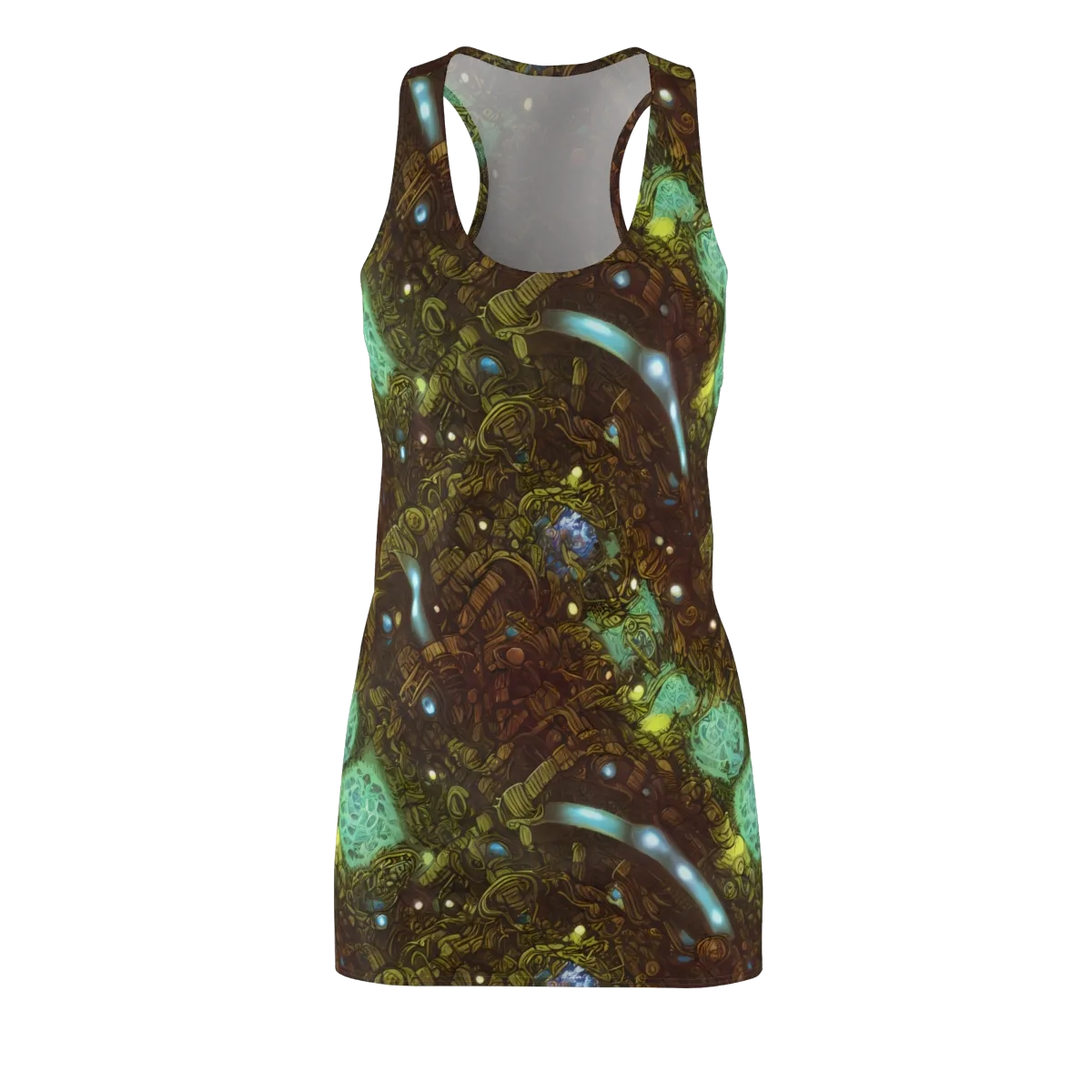 Bioluminescent Engine on Racerback Dress — Front