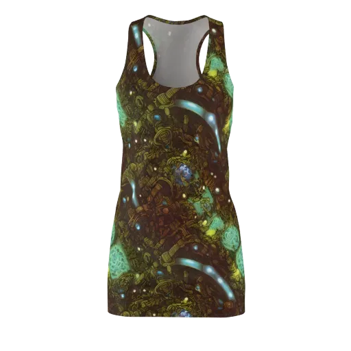 Bioluminescent Engine on a Racerback Dress