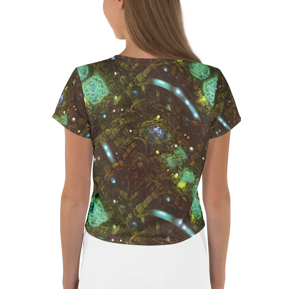 Bioluminescent Engine on Crop Tee — Back