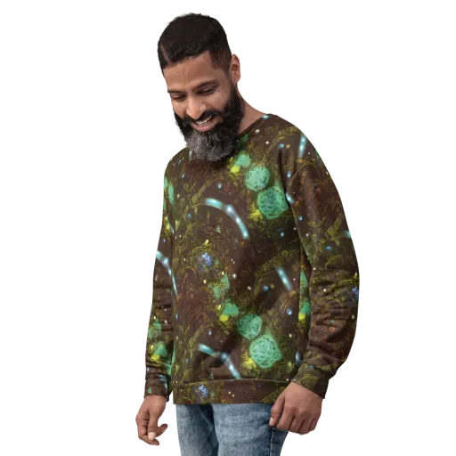 Bioluminescent Engine on a Sweatshirt