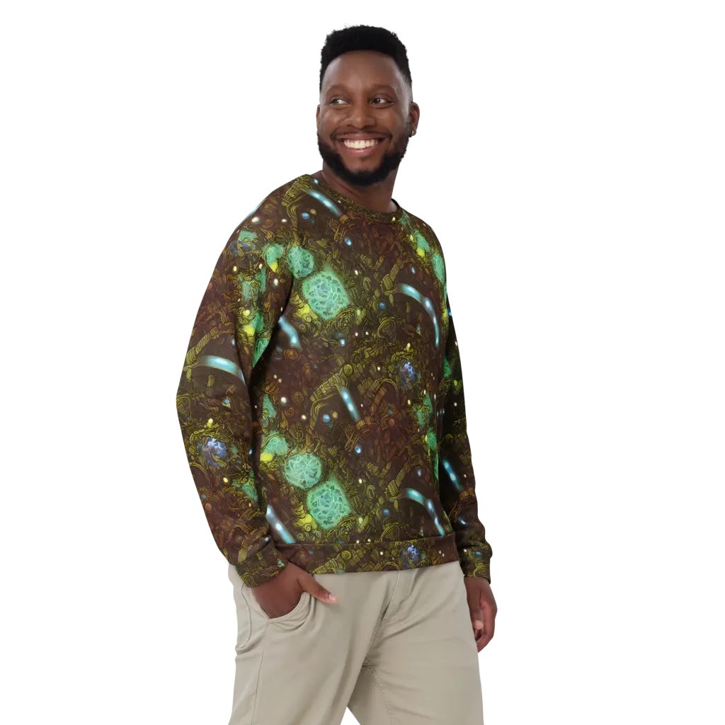 Bioluminescent Engine on Sweatshirt — Front