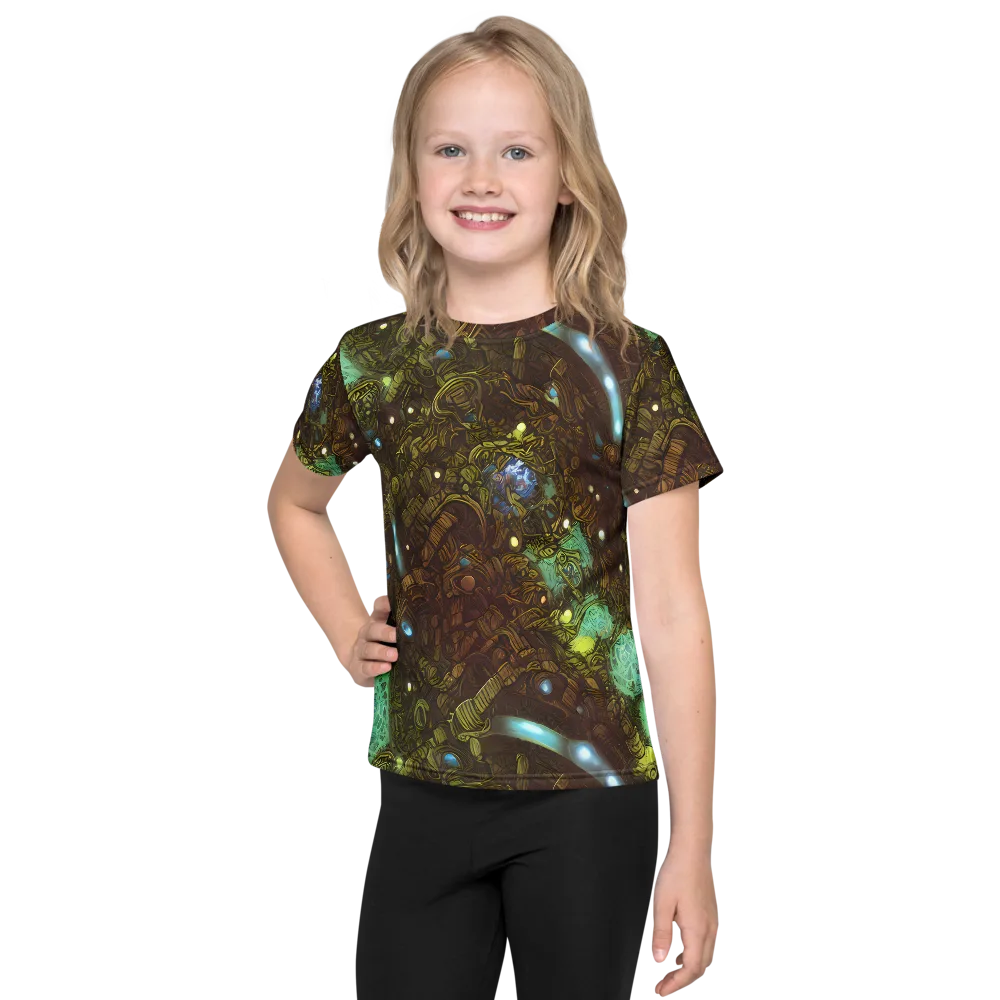 Bioluminescent Engine on Kids Crew Neck T-Shirt — Front