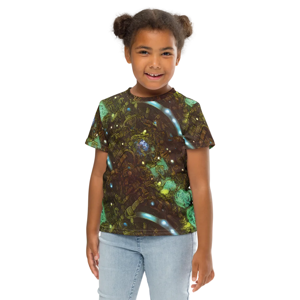 Bioluminescent Engine on Kids Crew Neck T-Shirt — Front