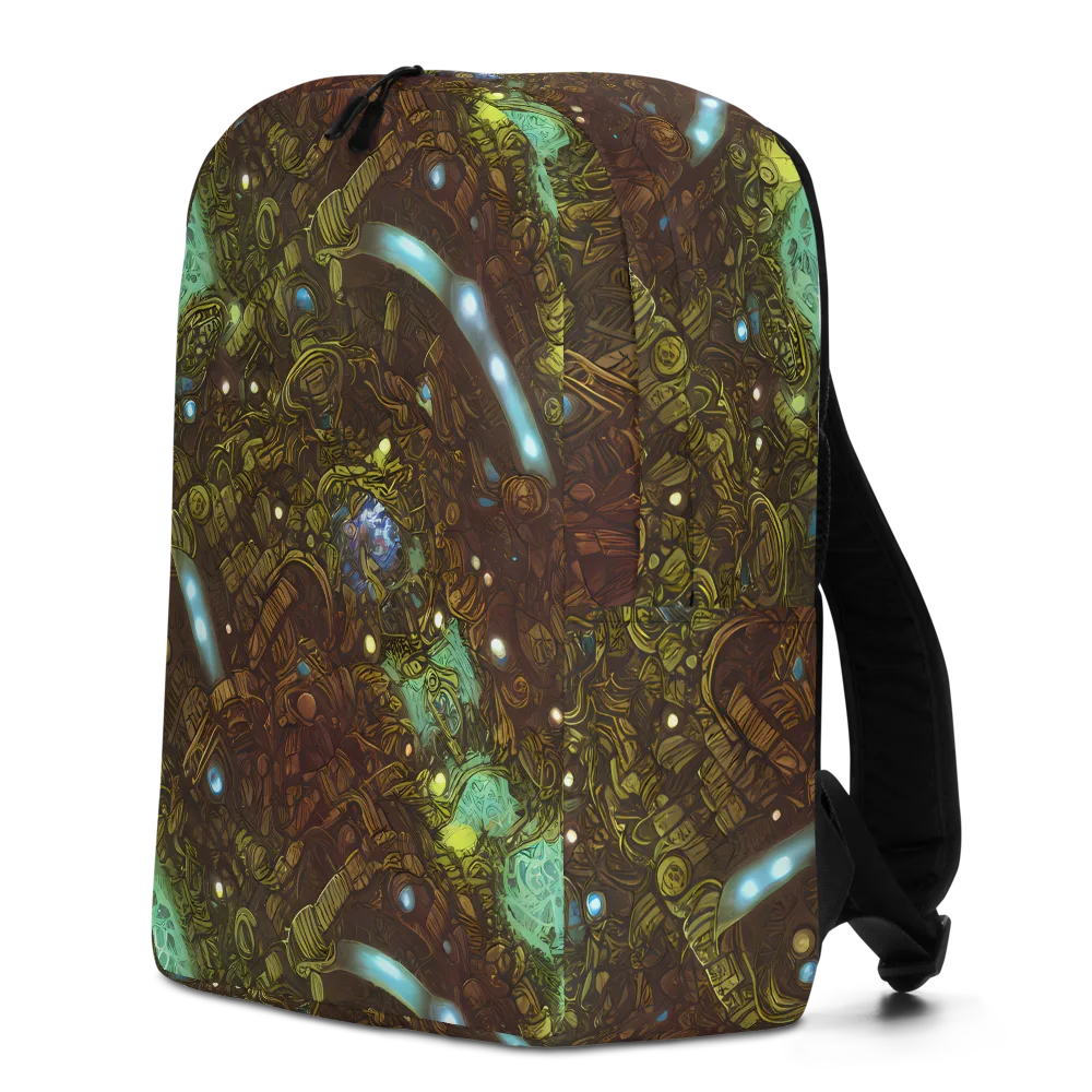 Bioluminescent Engine on Minimalist Backpack — Left