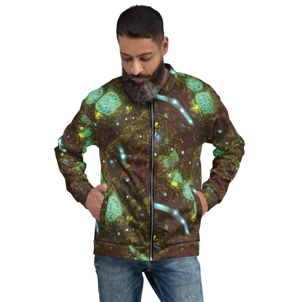 Bioluminescent Engine on Bomber Jacket — Front