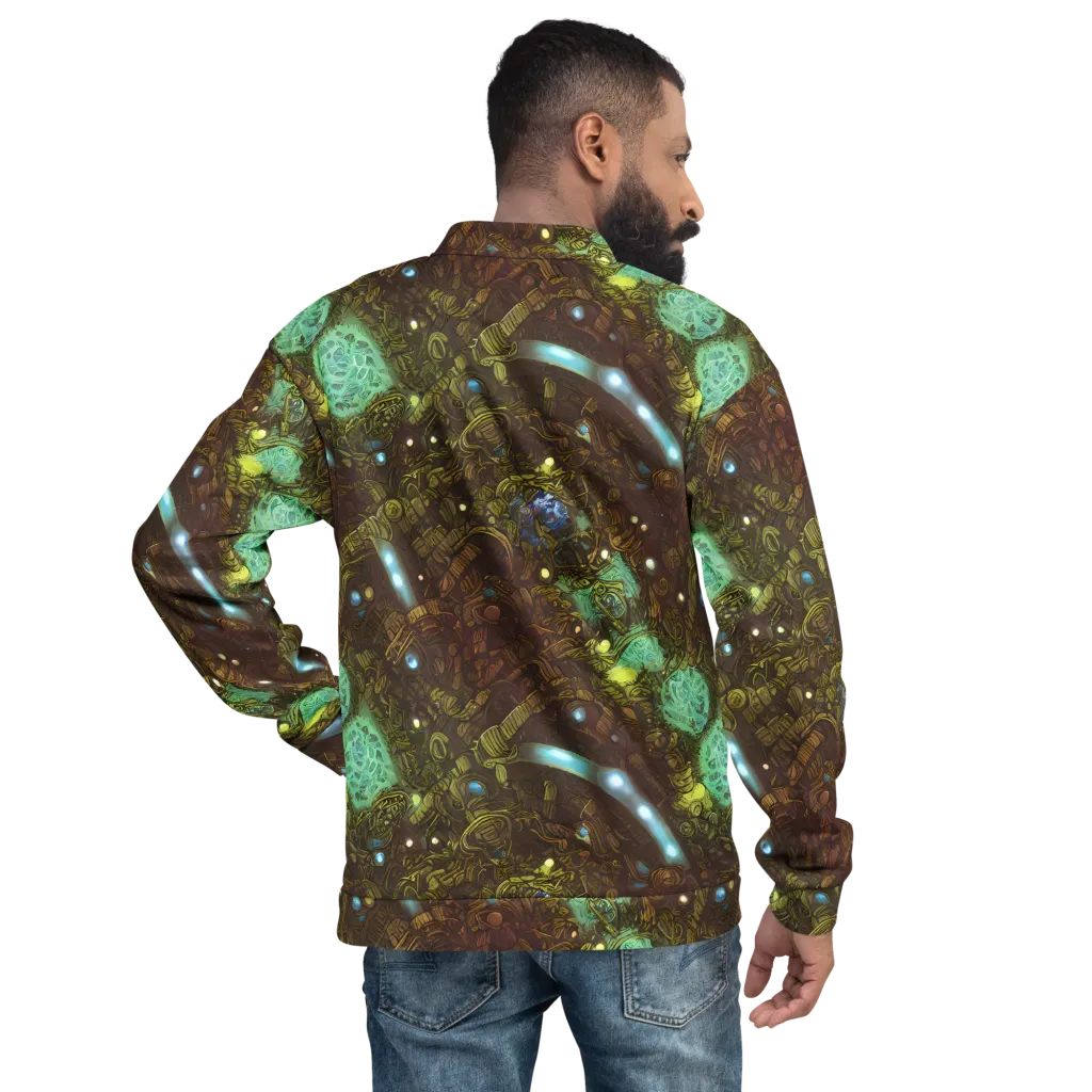 Bioluminescent Engine on Bomber Jacket — Back