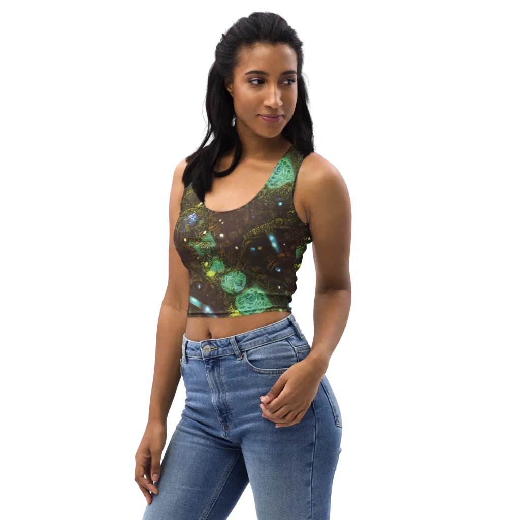 Bioluminescent Engine on Crop Top — Left Front