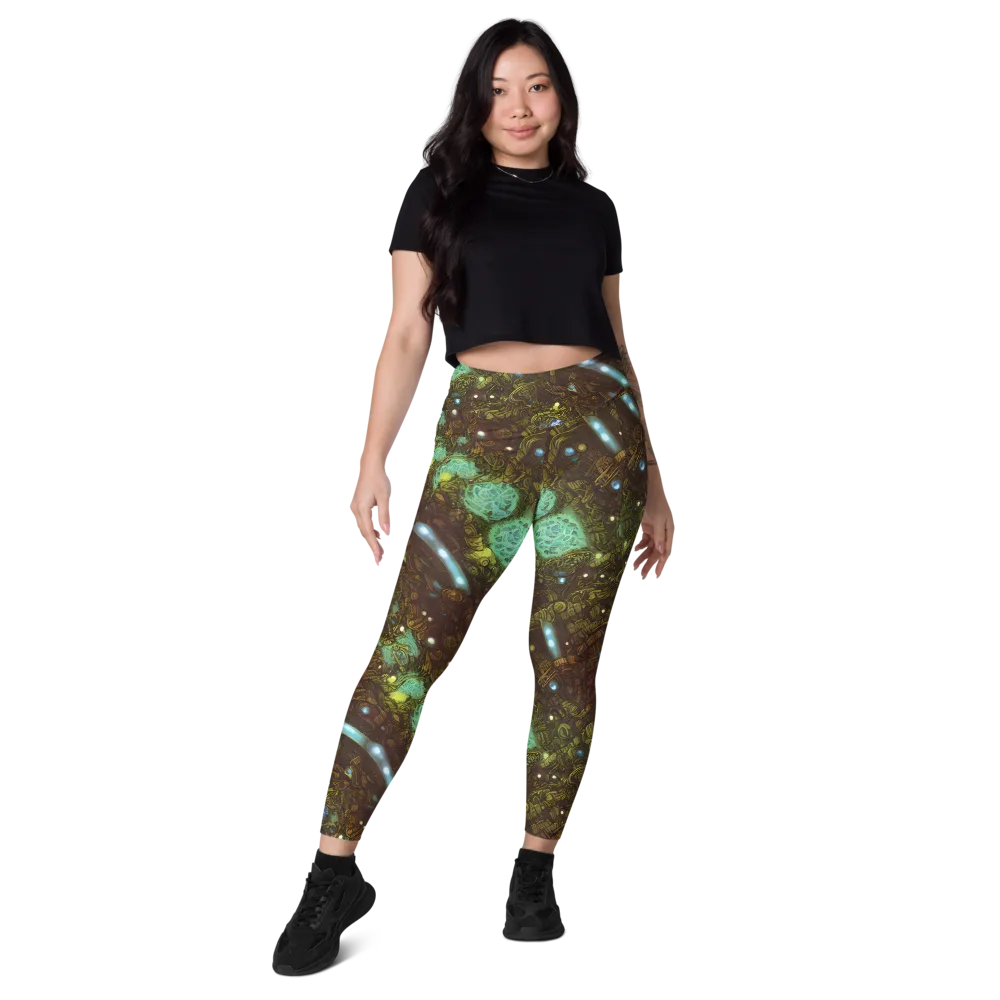 Bioluminescent Engine on Leggings with Pockets — Front
