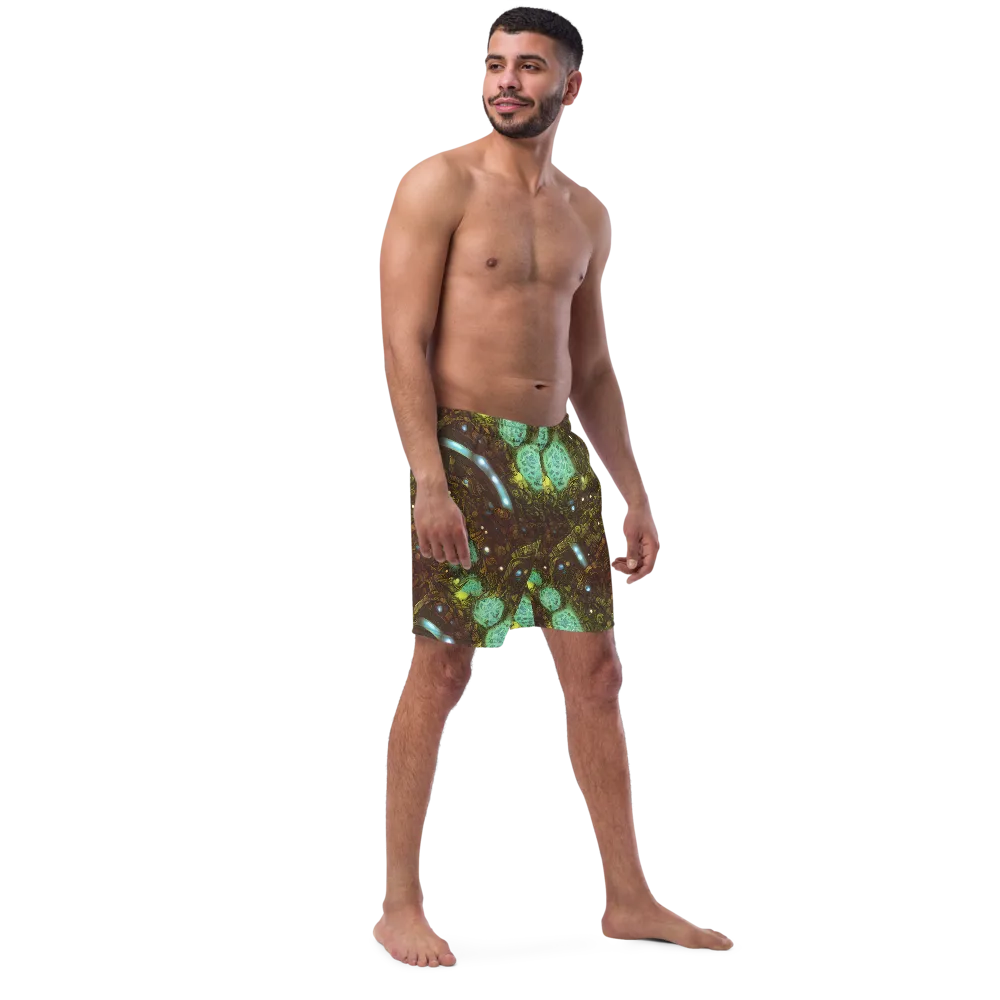 Bioluminescent Engine on Swim Trunks — Right Front