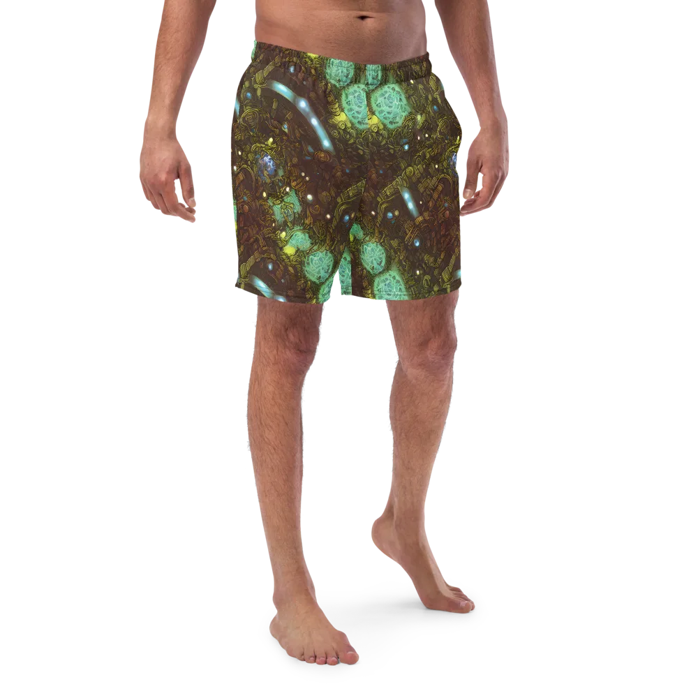 Bioluminescent Engine on Swim Trunks — Front